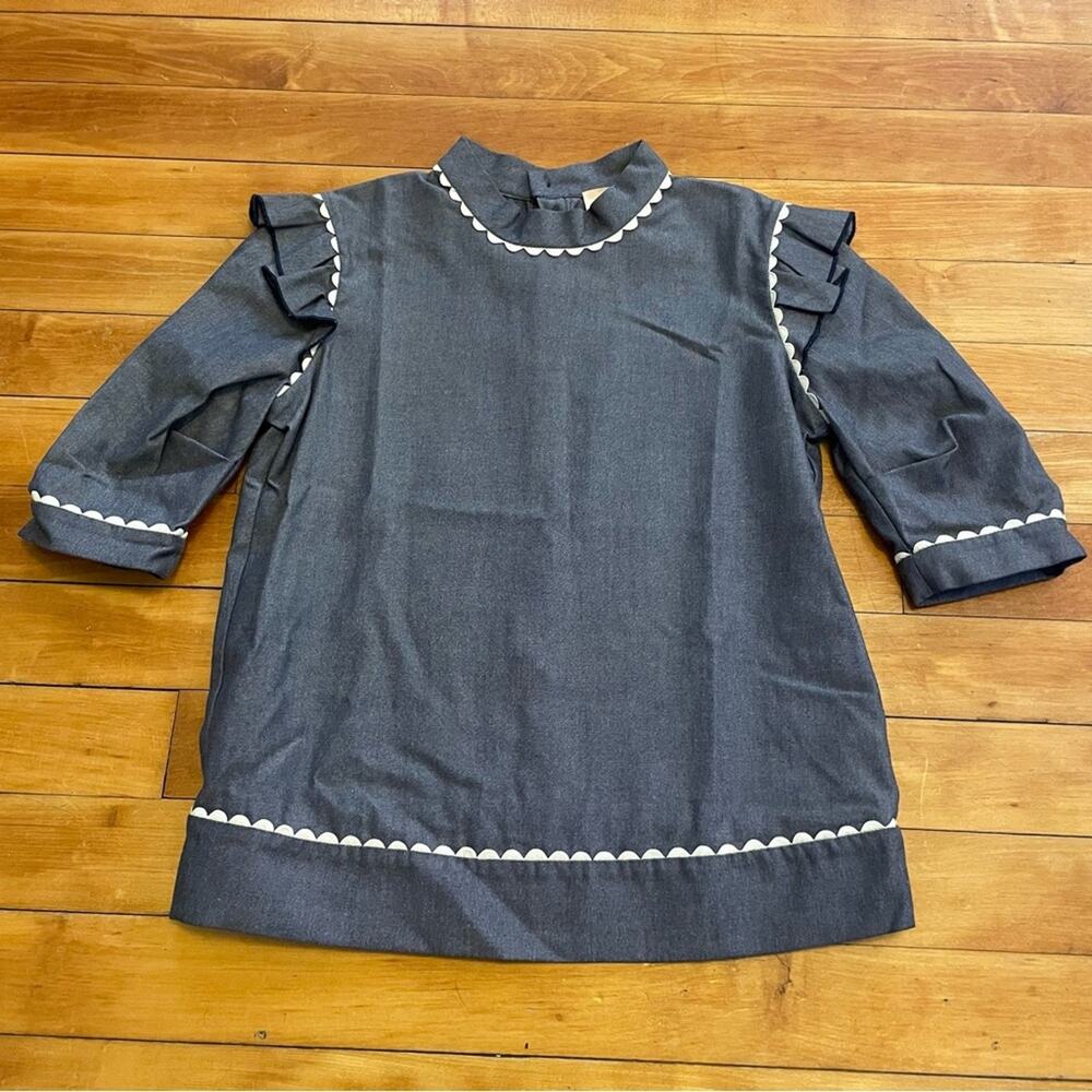 Roksanda Blue and White Mitzi Top